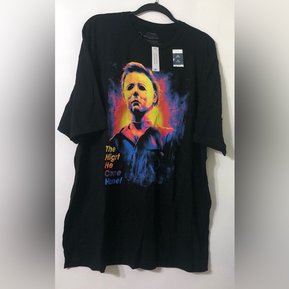 Big Men’s T-shirt The night he came home graphic 100% cotton black.3XL 54/56 - Picture 2 of 4